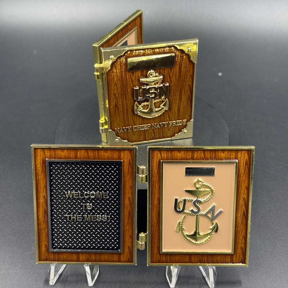 US Navy Chief Mini Vessel Plaque – “Welcome to the Mess”